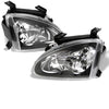 Spyder 5012586 fits Honda 93-97 Del Sol Crystal Headlights Black HD-YD-HD93-BK