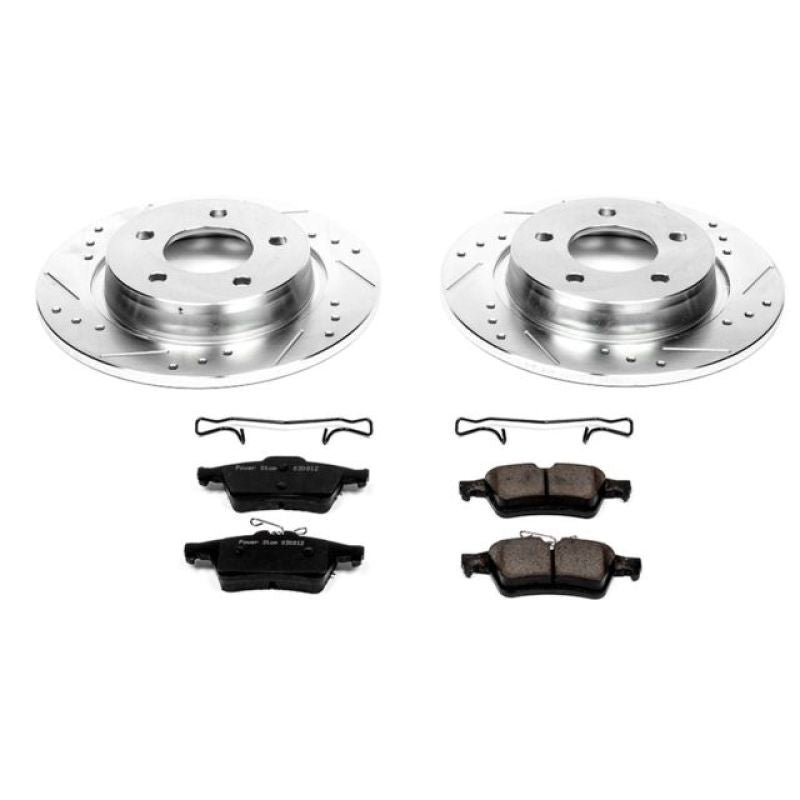 PowerStop K129 fits Mazda 04-13 3 Rear Z23 Evolution Sport Brake Kit
