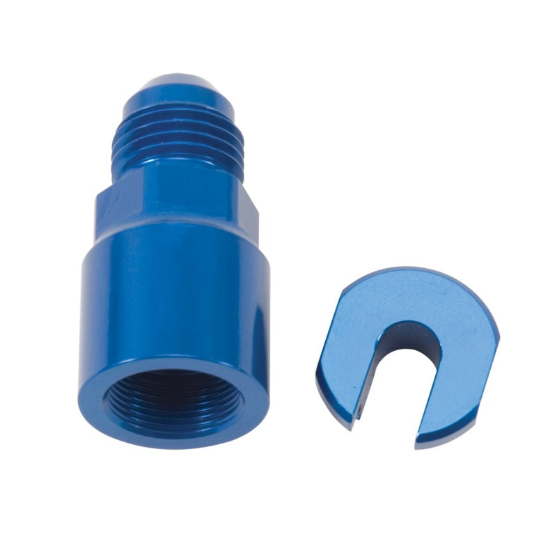 Russell 644120 Performance -6 AN Male to 3/8in SAE Quick-Disconnect Female (Blue Single)