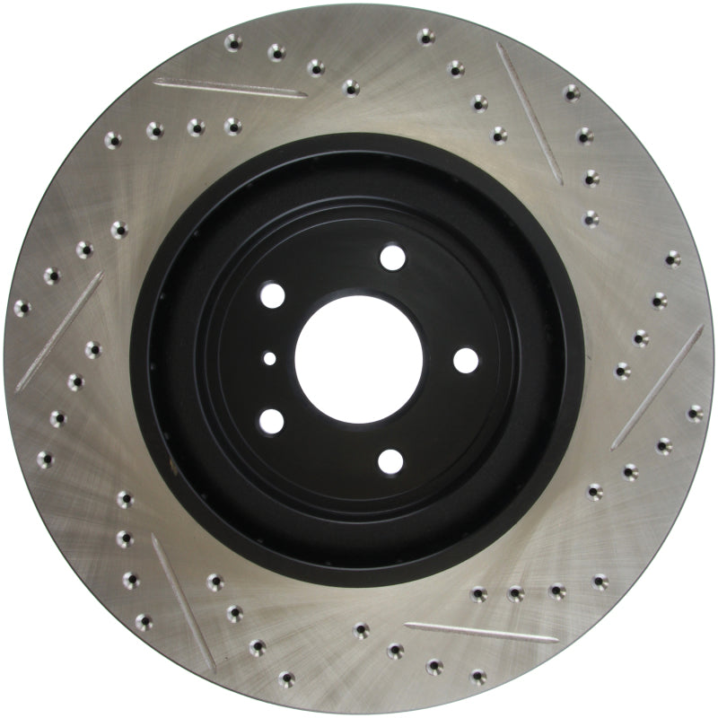 Stoptech 127.42100R fits Infiniti G37 / Nissan 370Z SportStop Slotted & Drilled Front Right Rotor