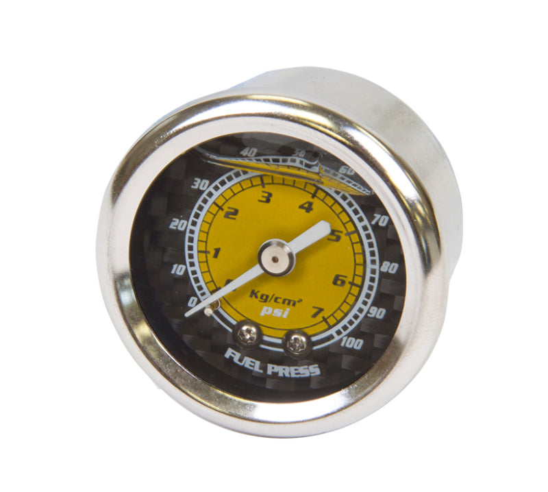 NRG FRG-100CF Fuel Regulator Gauge 100 PSI - Carbon Fiber Finish