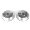 PowerStop fits Hyundai 07-09 Santa Fe Rear Evolution Drilled & Slotted Rotors -