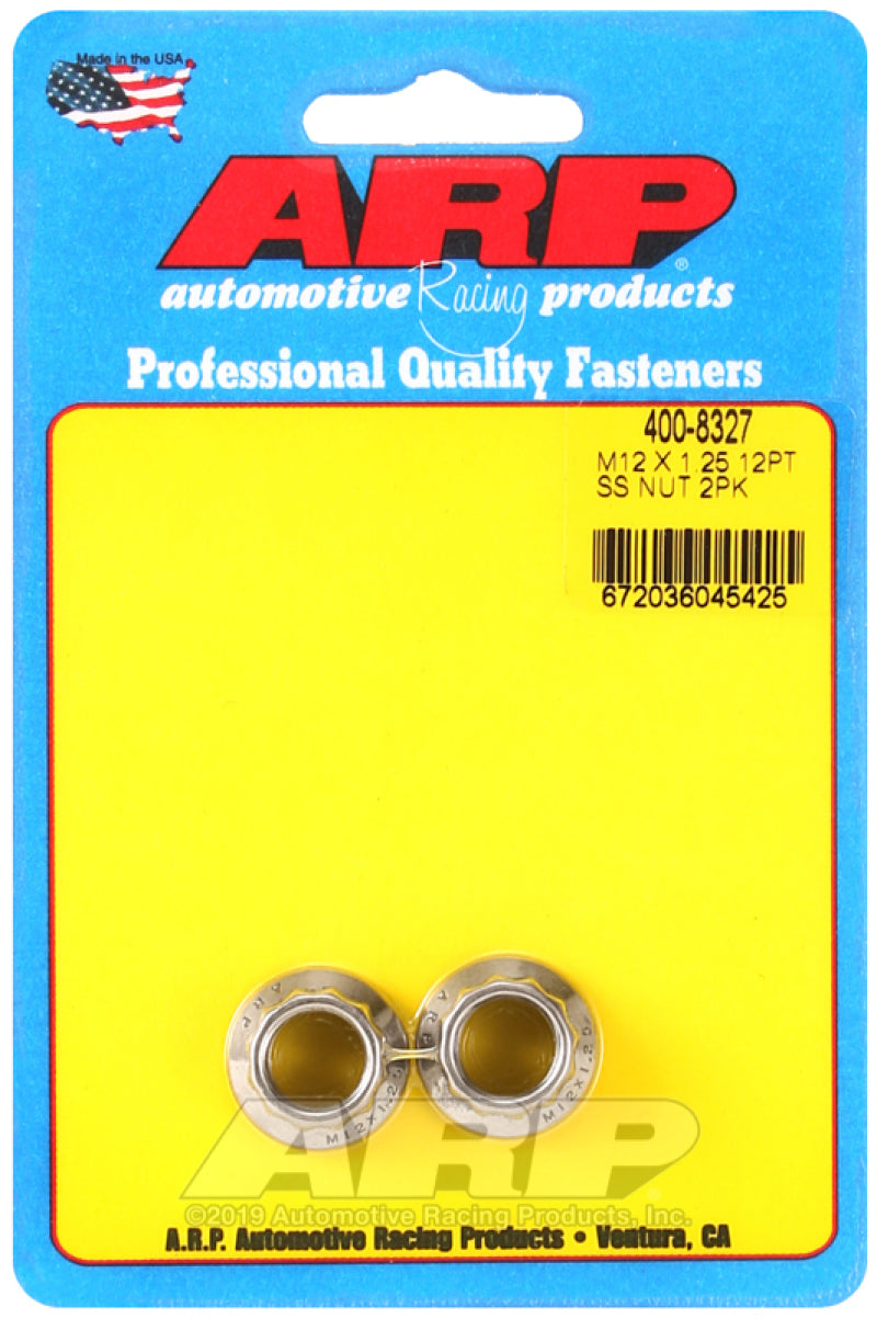 ARP 400-8327 M12 x 1.25 M14 WR 12pt Nut Kit - 2 Pack