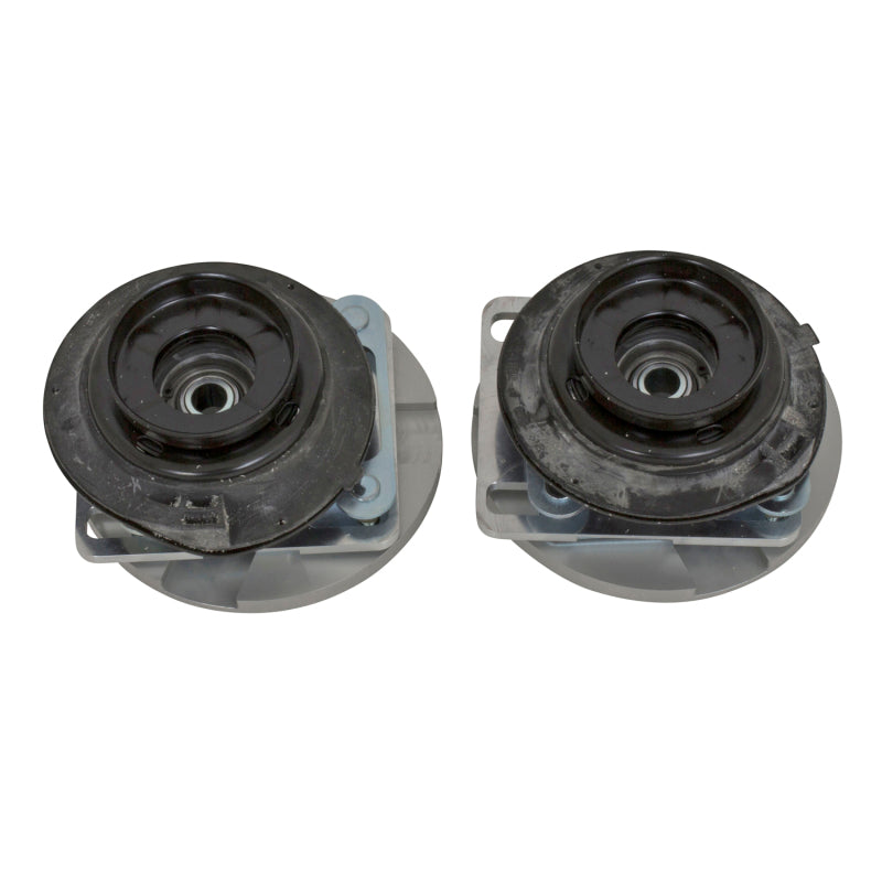 BBK 2551 Mustang Caster Camber Plate Kit - Silver Anodized Finish