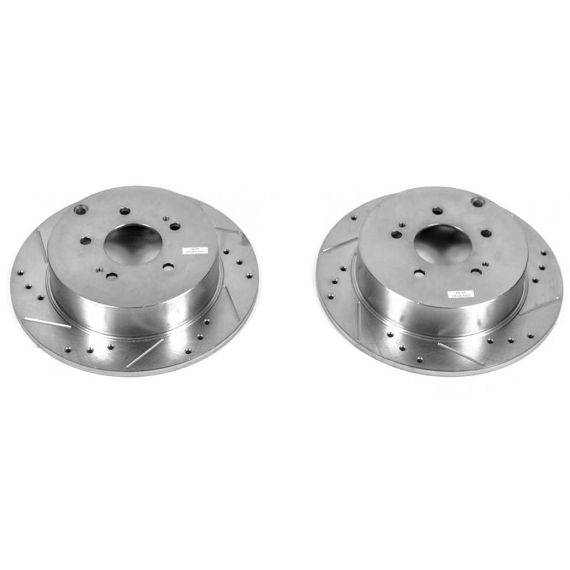 PowerStop fits Mitsubishi 04-08 Endeavor Rear Evolution Drilled & Slotted Rotors