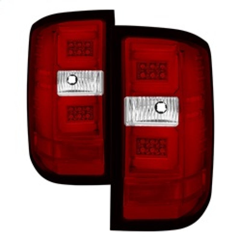 Spyder 5083753 fits Chevy 16-20 Silverado 2017 Light Bar LED Tail Lights - Red