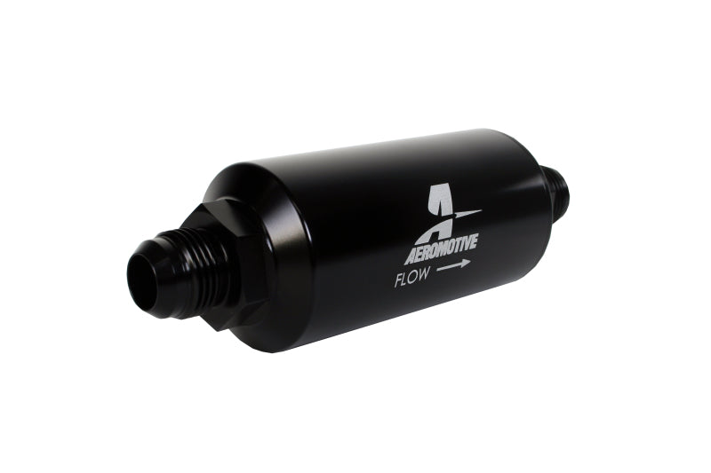 Aeromotive 12387 In-Line Filter - (AN -10 Male) 10 Micron Fabric Element Bright