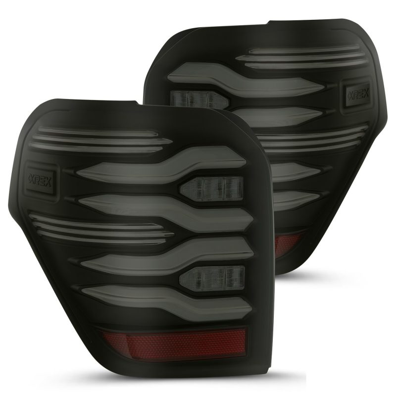 AlphaRex 690040 fits Toyota 10-21 4Runner LUXX LED Taillights Blk w/Activ Light