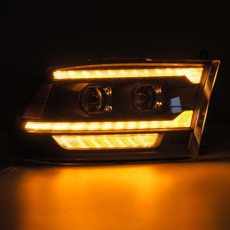 AlphaRex 880558 fits Dodge 09-18 Ram 2500 LUXX LED Proj Headlights Plank Style