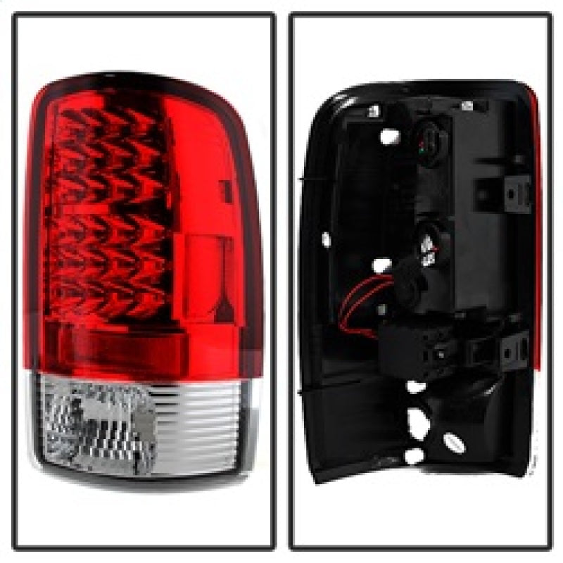 Spyder 5001542 fits Chevy 00-06 Suburban/Tahoe 1500/2500 LED Tail Lights Red Cl