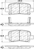 Stoptech 305.0865 Street Select Brake Pads - Front