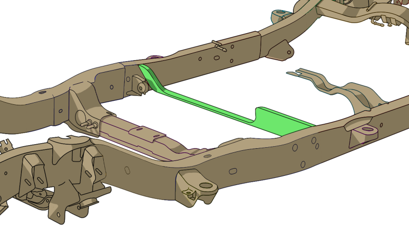 RustBuster RB7421 Front Frame Support Crossmember