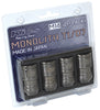Project Kics WMN04GK4P 14 x 1.5 Glorious Black T1/07 Monolith Lug Nuts - 4 Pcs