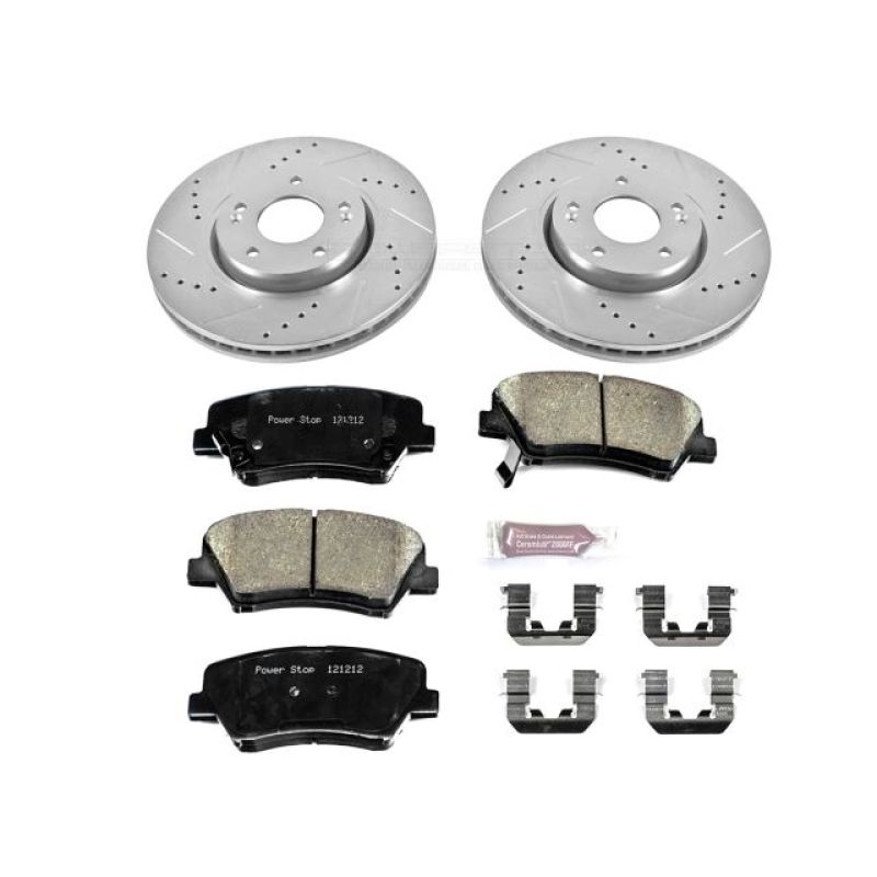 PowerStop K6306 fits Hyundai 13-15 Veloster Front Z23 Evolution Sport Brake Kit