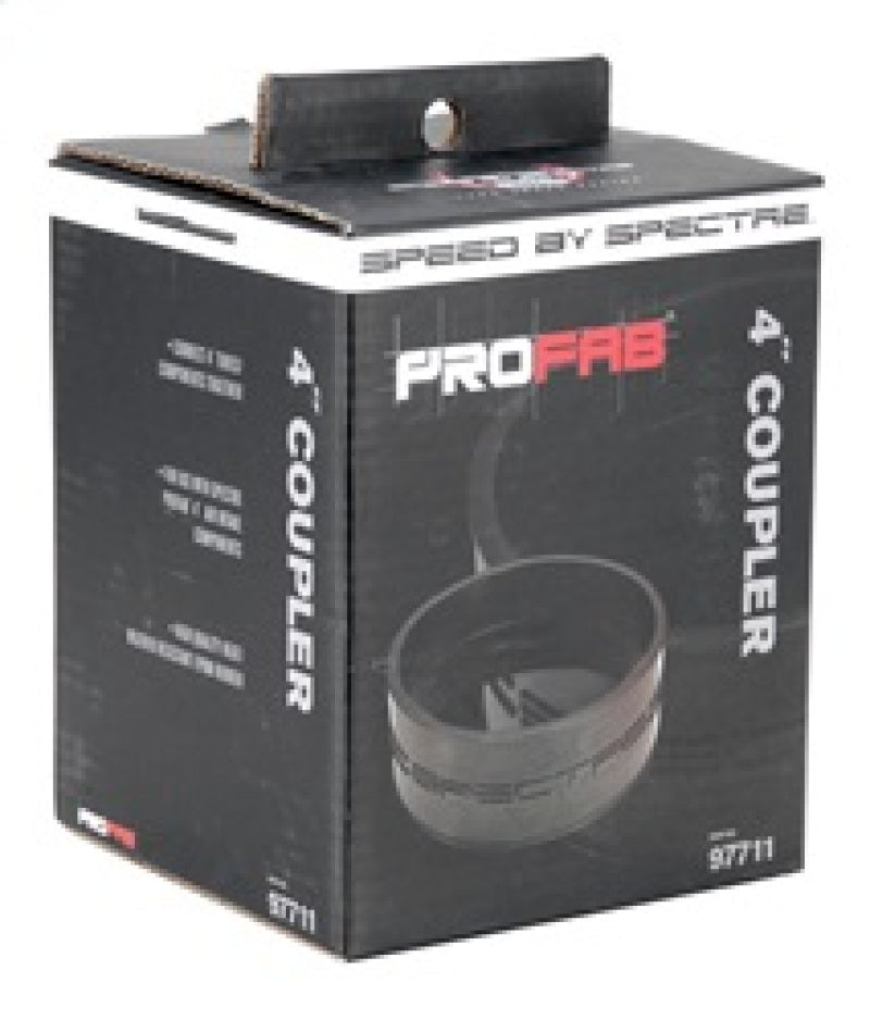 Spectre 97711 Coupler 4in. ID - Black