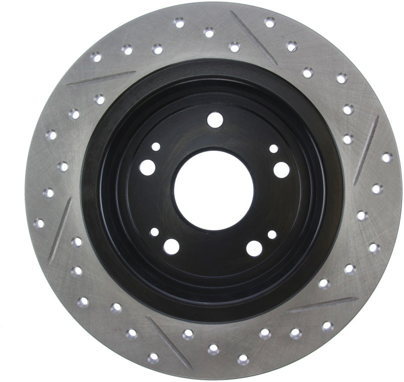 Stoptech 127.40068R 09-10 fits Acura TSX / 08-10 Honda Accord Coupe/05-10 Sedan Right Rear Slotted & Drilled Rotor