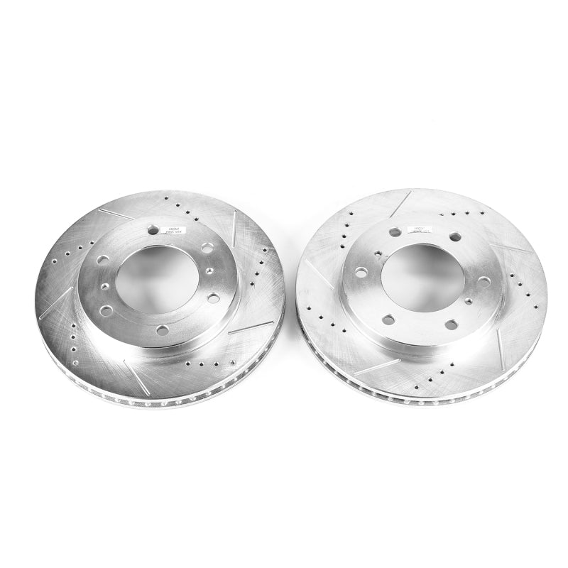 PowerStop fits Mitsubishi 00-06 Montero Front Evolution Drilled & Slotted Rotors