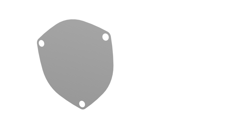 QTP 10400C 4in Bolt-On QTEC 3 Bolt Cover Plate