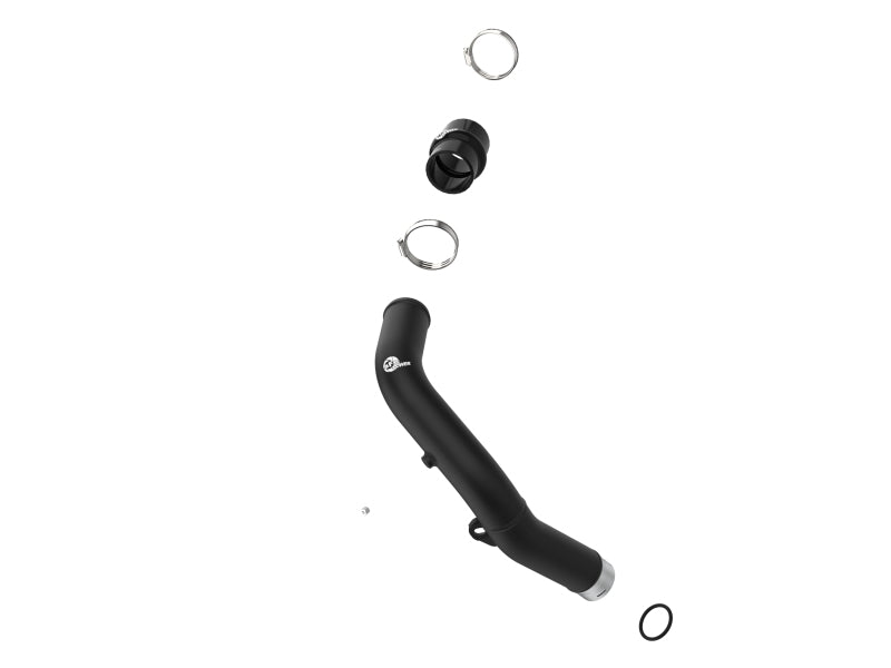 AFE 46-20668-B unner 2-1/2 IN Aluminum Hot Charge Pipe Black 22-23 fits Subaru