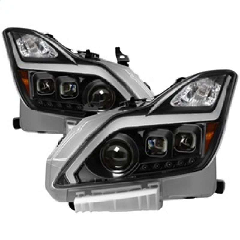 xTune 9039331 fits Infiniti G37 Coupe (non-AFS) 08-15 Projector Headlights - Bl