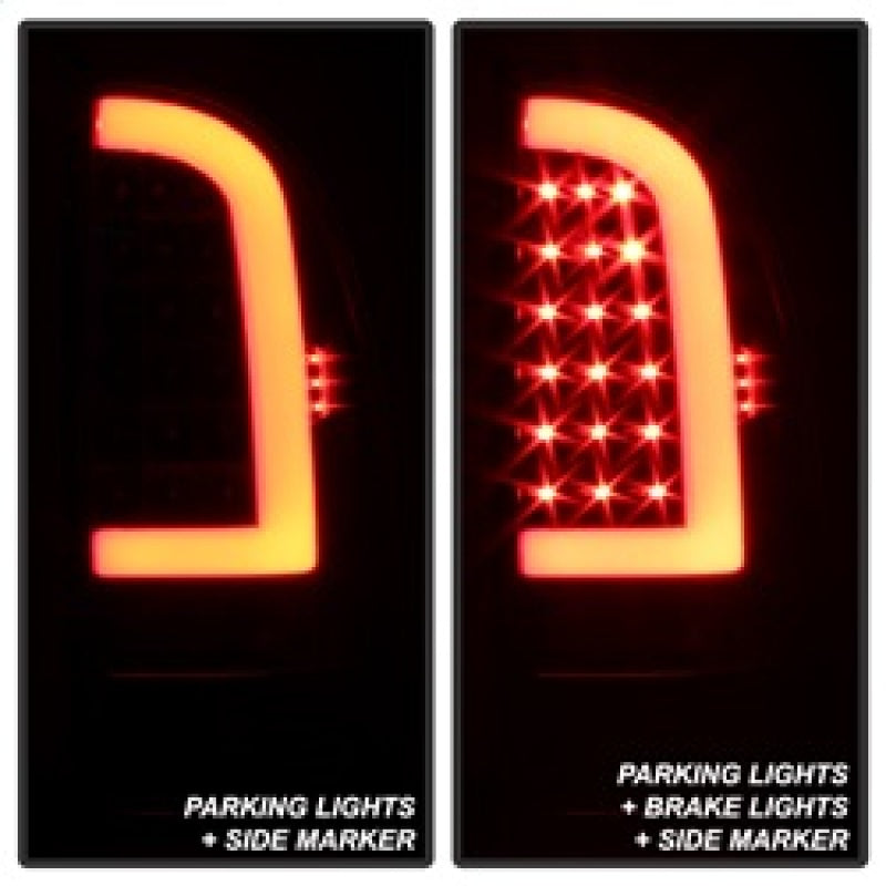 xTune 5082121 fits Toyota Tacoma 05-15 Tail Lights - Light Bar LED - Black ALT-