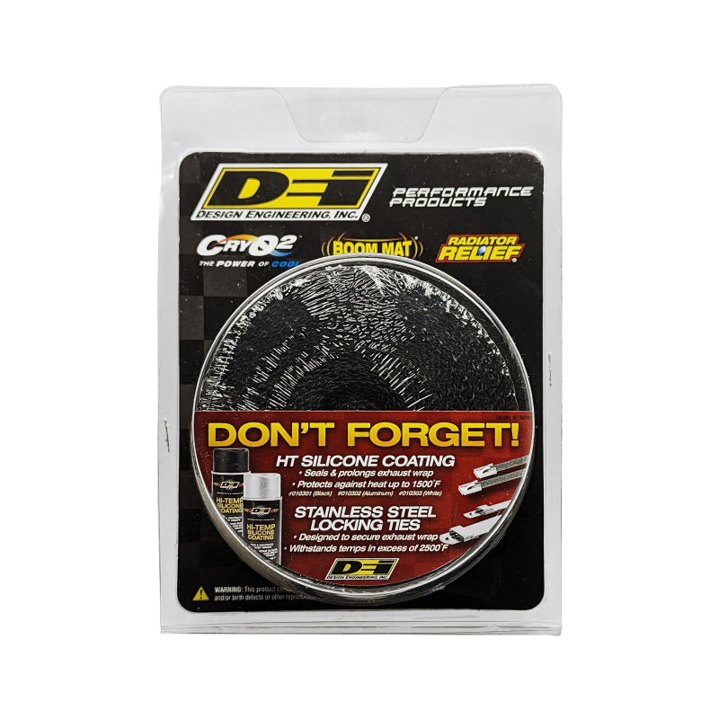 DEI 10099 Exhaust Wrap 2in x 25ft - Black