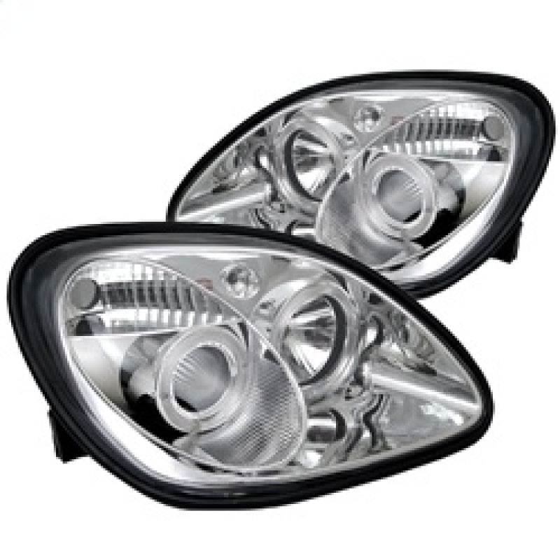 SPYDER 5011206 fits Mercedes Benz SLK Projector Halogen Model- LED Halo Chrome
