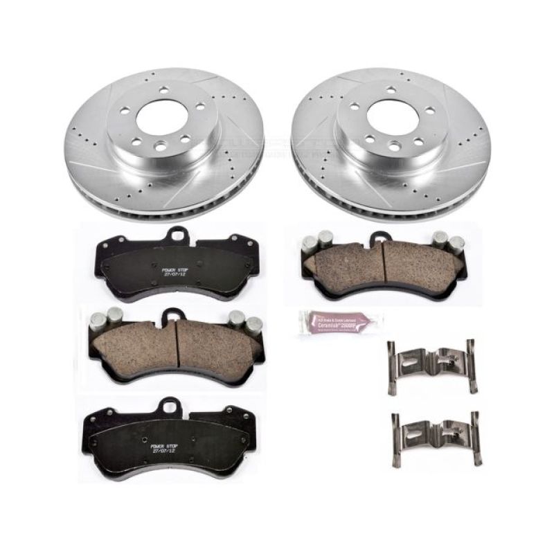PowerStop K4554 fits Porsche 04-06 Cayenne Front Z23 Evolution Sport Brake Kit