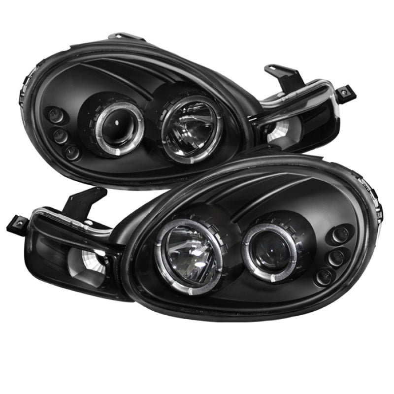 Spyder 5009906 fits Dodge 00-02 Neon Projector Headlights LED Halo LED Black Hi