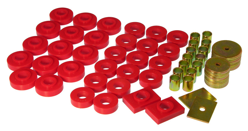 Prothane 7-131 fits Chevy 55-57 Full 2dr Hardtop Body Mount - Red