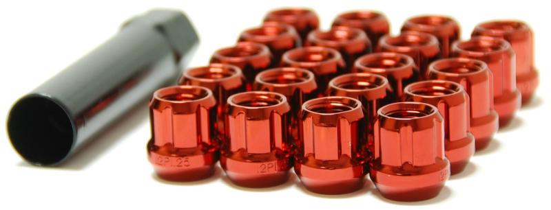 Wheel Mate 31886R Muteki Open End Lug Nuts - Red 12x1.50