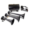 Kleinn HK9 Triple Black Horn Kit w/ 150 PSI Waterproof 5.0 gal Air Tank