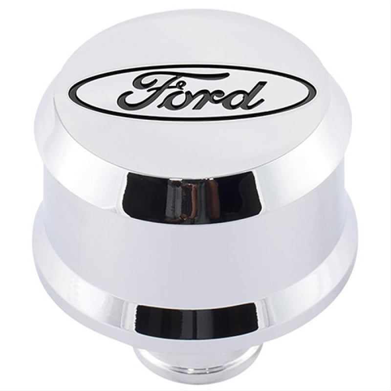 Ford Racing 302-439 Racing Slant Edge Breather - Chrome