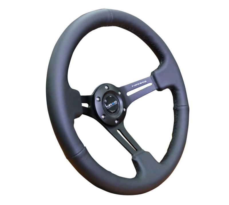 NRG RST-018R-MCRS RST-018R-MCRS Reinforced Steering Wheel Blk Leather/Red
