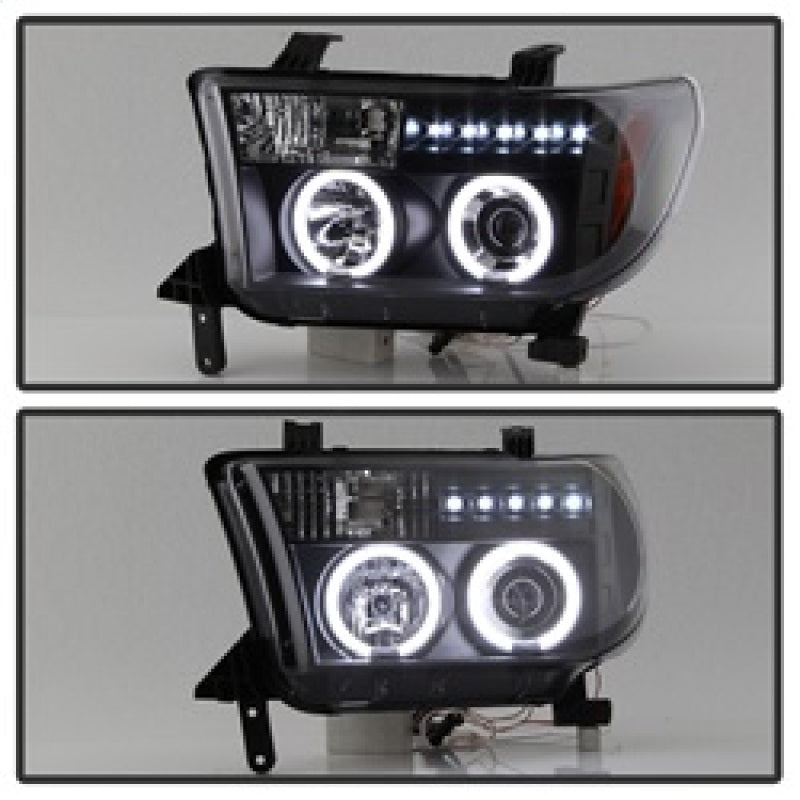 Spyder 5030306 fits Toyota 07-13 Tundra Projector Headlights CCFL Halo LED Blk