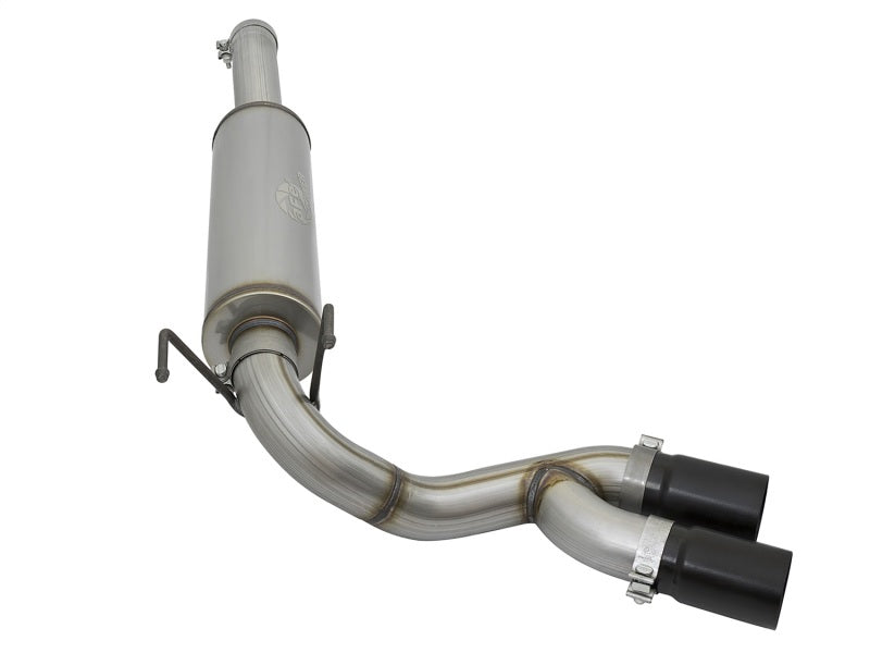 AFE 49-42057-B Series 3-1/2in 409 SS Cat-Back Exhaust System w/Black Tip fits R