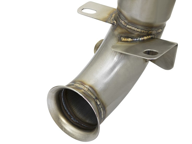 AFE 48-36318-1HC MINI Cooper S (R56) L4 1.6L (t) Twisted Steel Down Pipe 2-1/2i