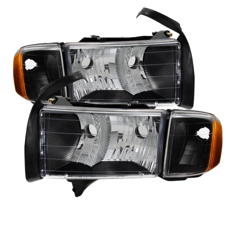 9032158 Xtune fits Dodge 99-20 Ram Sport Model Only 1902 OEM Headlights Black