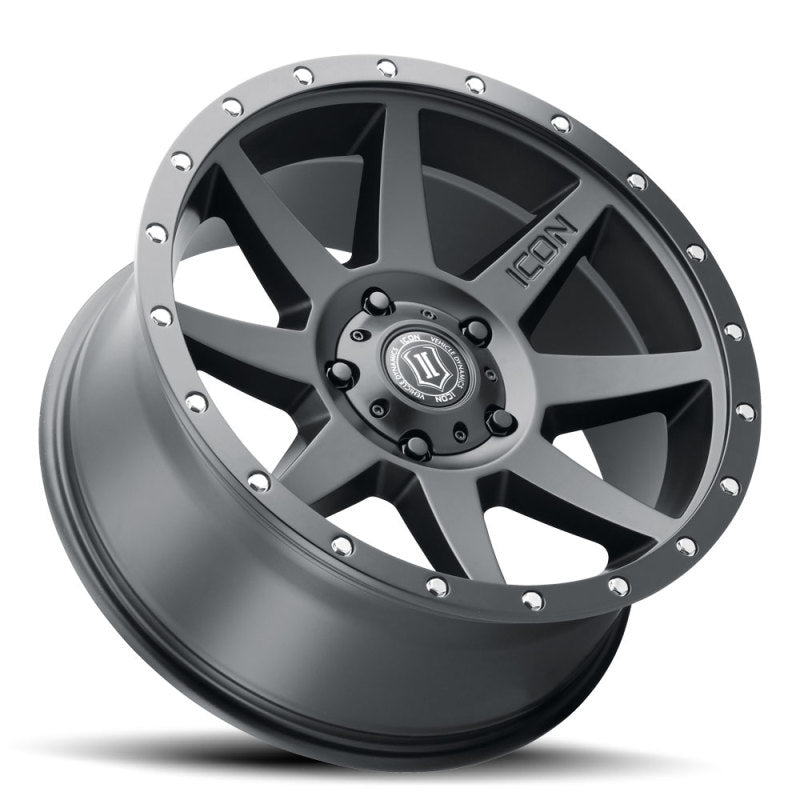 ICON 1820906356SB Rebound 20x9 6x135 16mm Offset 5.625in BS Satin Black Wheel