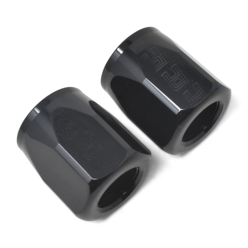 Russell 615523 Performance 2-Piece -6 AN Full Flow Swivel Hose End Sockets (Qty 2) - Polished and Black