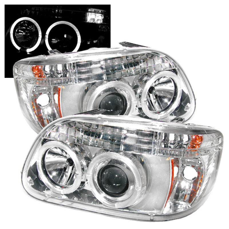 Spyder 5010148 fits Ford 95-01 Explorer 1PC Projector Headlights LED Halo Chrm
