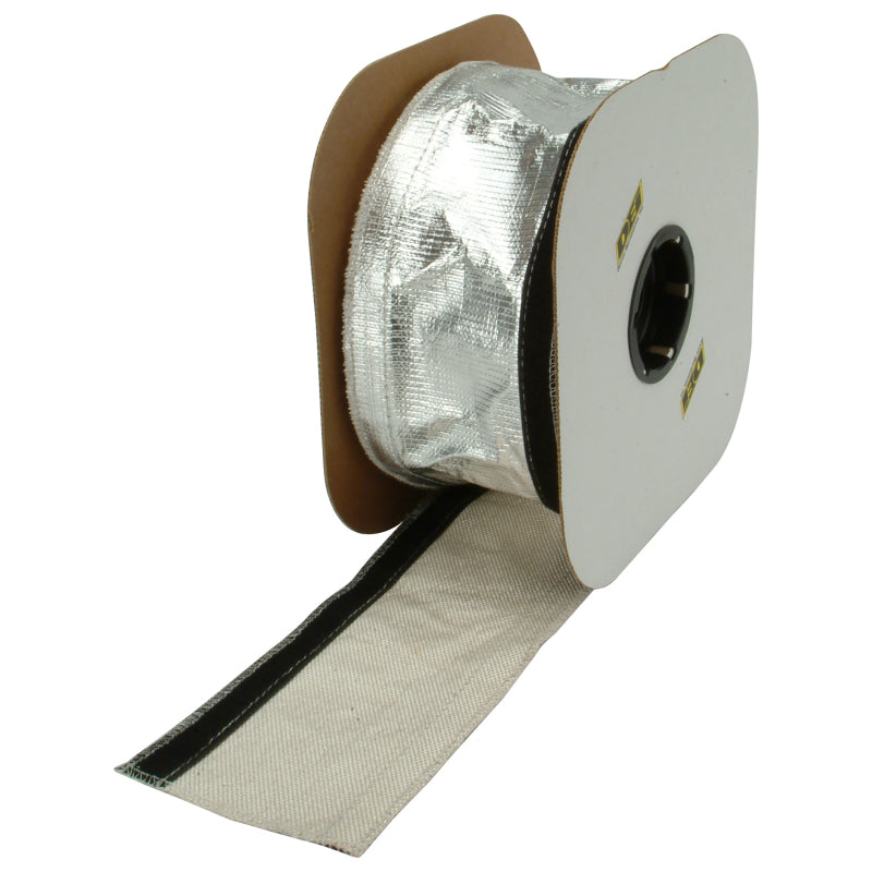 DEI 93487 Heat Shroud 2-1/2in x 50ft Spool - Aluminized Sleeving-Hook and Loop