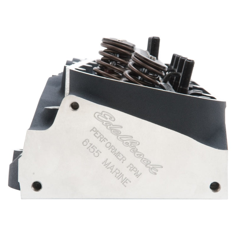 Edelbrock 61555 Cylinder Head BB Chevy Marine Performer RPM Rectangular Port Complete w/ Springs