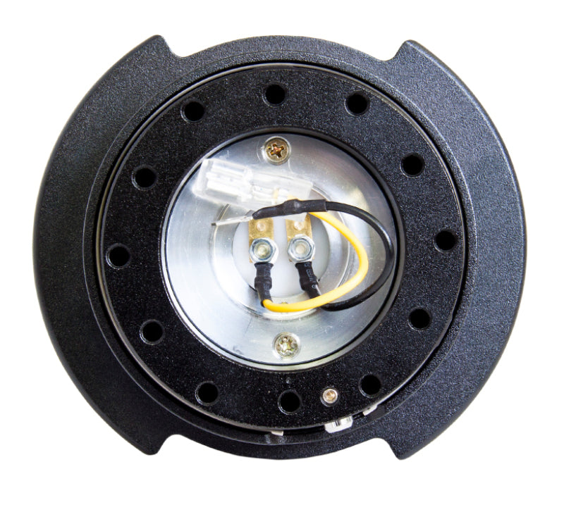 NRG SRK-250BK Quick Release Kit Gen 2.5 - Black / Black Ring w/Finger Grooves