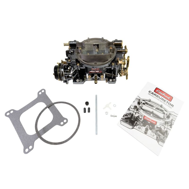 Edelbrock 1906-BP Carburetor AVS2 Series 650 CFM Electric Choke - Blk Plasma Finish