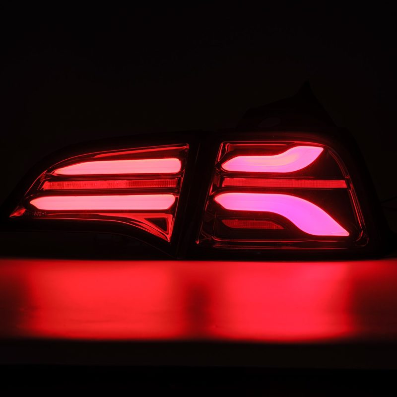 AlphaRex 601010 fits Tesla 17-22 Model 3 PRO-Series LED Tail Lights Jet Black w