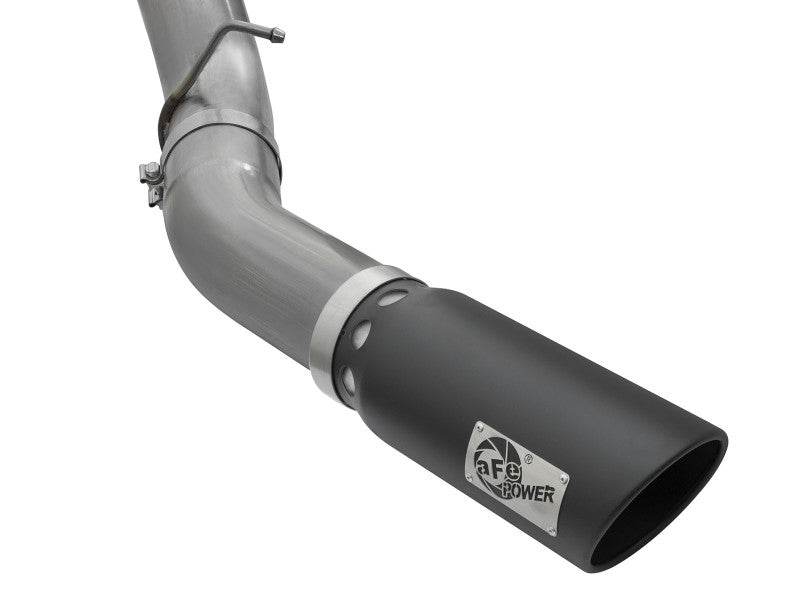 AFE 49-44081-B Bore HD 5in Exhausts DPF-Back SS w/ Black Tips 16-17 fits GM Die