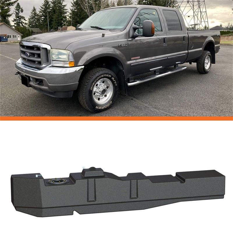 fits Titan Fuel Tanks 7020399 99-07 Ford F-250/F-350 PowerStroke Crew Cab Long Bed 67 Gallon XXL Mid-Ship Tank