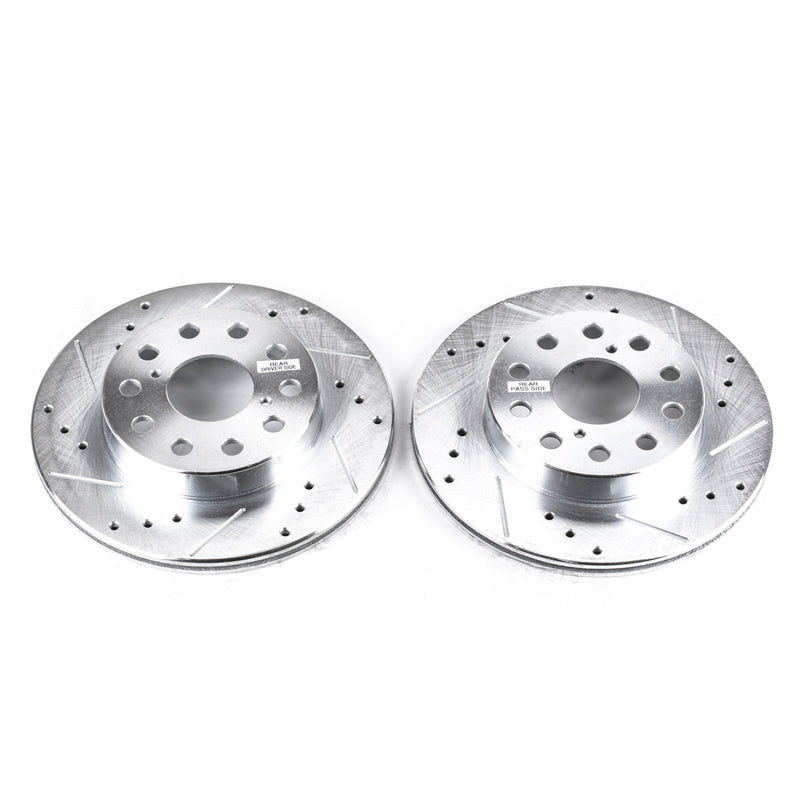 PowerStop fits Toyota 91-95 MR2 Rear Evolution Drilled & Slotted Rotors - Pair