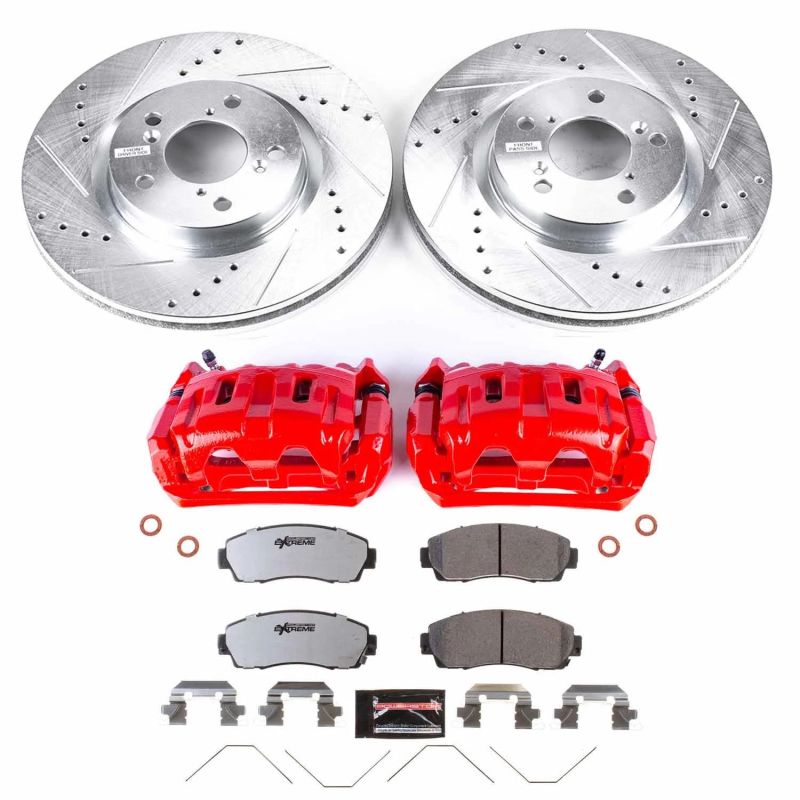 Power Stop KC5857-26 11-14 fits Honda Odyssey Front Z26 Street Kit w/Cals
